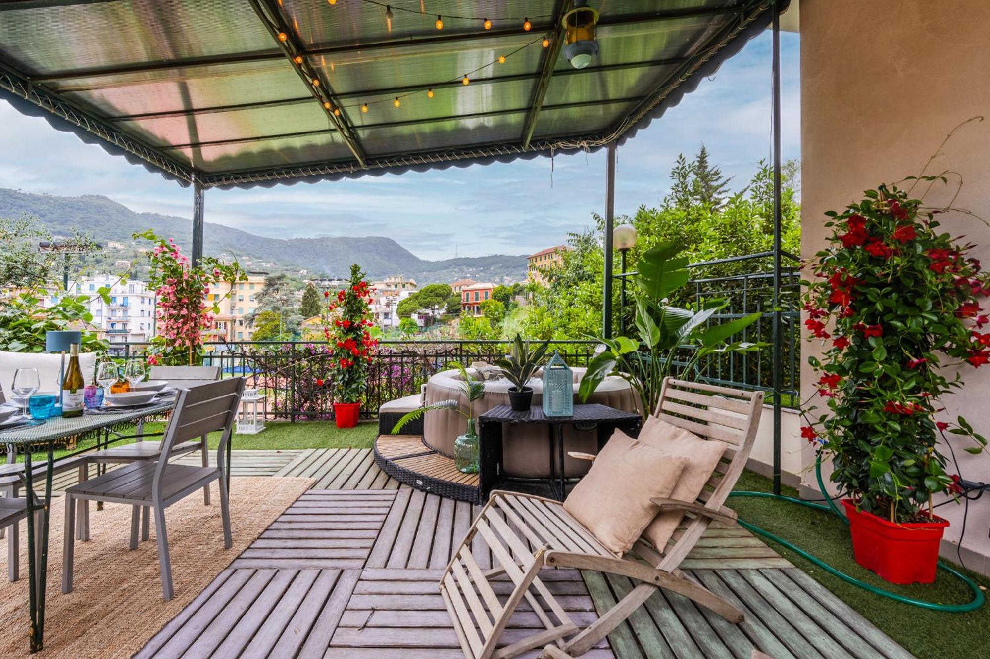 Terrazza Portofino Splendido Appartamento Con Piscina Idromassaggio - Parcheggio Gratis Santa Margherita Ligure Exterior photo