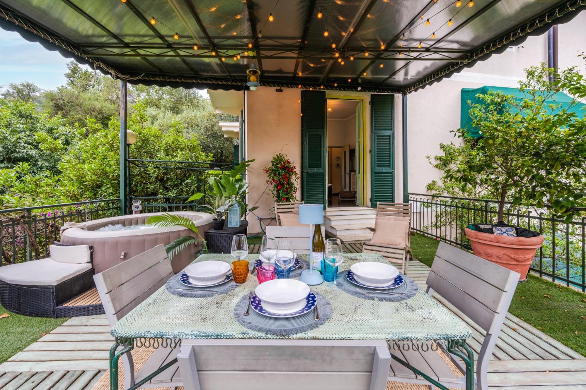 Terrazza Portofino Splendido Appartamento Con Piscina Idromassaggio - Parcheggio Gratis Santa Margherita Ligure Exterior photo